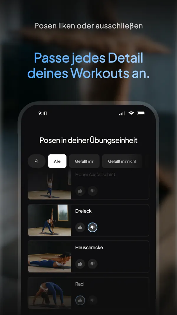 Yoga | Down Dog iPhone App Screenshot 3 – Gesundheit & Fitness