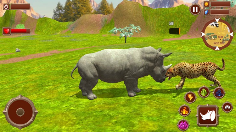 Virtual Wild Rhino Family Sim screenshot-4