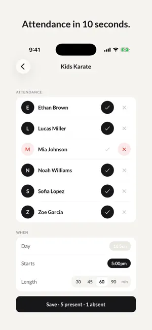 Present+ Attendance & Invoices screenshot 2