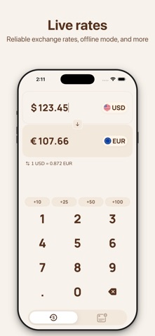 Currency Converter Widget LVRN iPhone screenshot