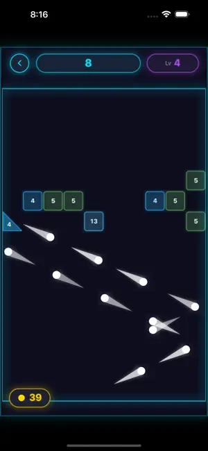 Glow Barrage: Bricks screenshot 2