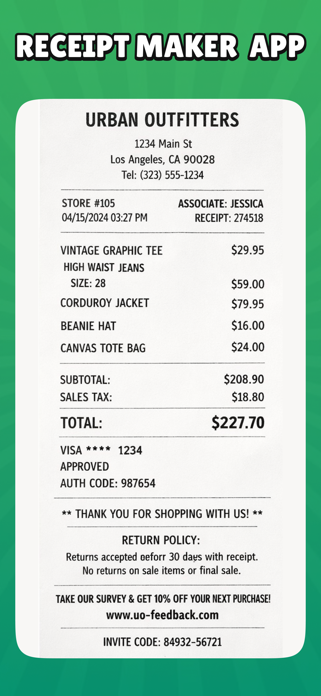 Receipt Maker - Smart Screenshot 1 of 5