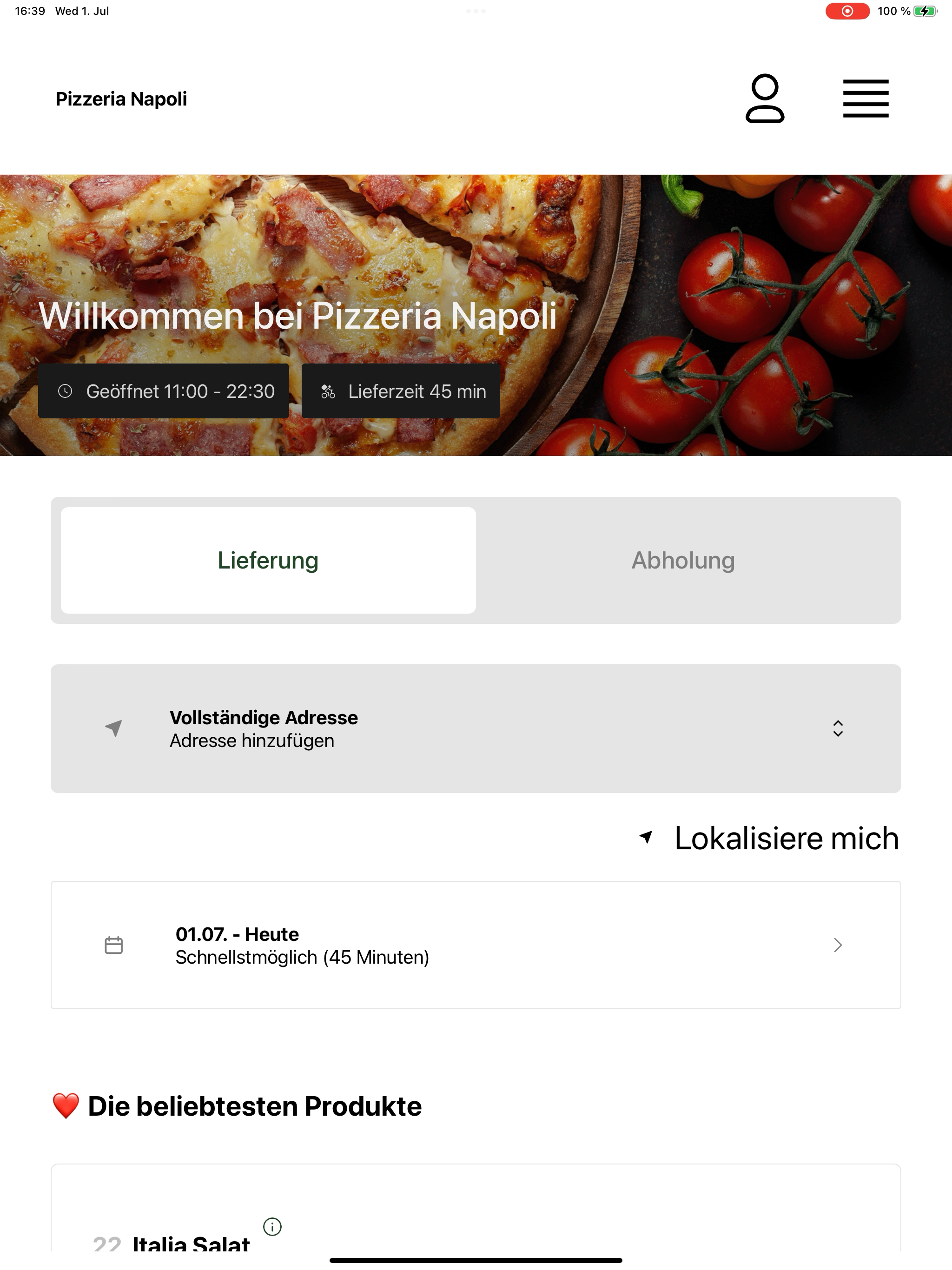 Pizzeria Napoli DE