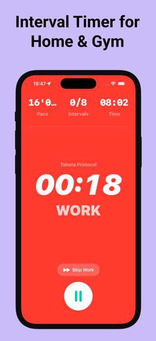 Tabata & HIIT Timer - PEAKVO2 Screenshot 1 of 6