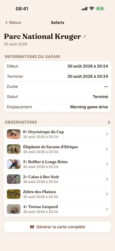 Kruger Safari: Carte & Guide screenshot 9 of 10