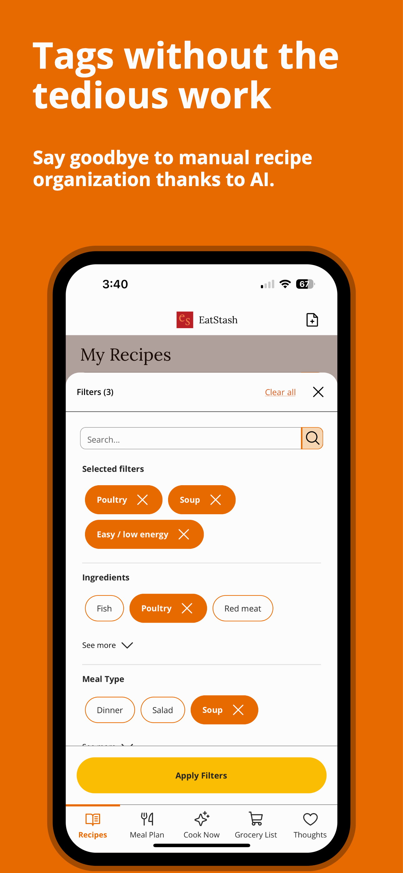 EatStash: Recipe Organizer