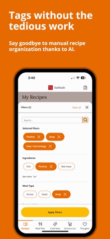 EatStash: Recipe Organizer iPhone screenshot