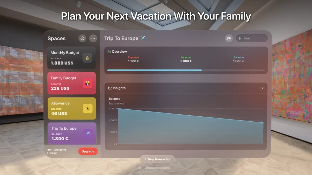 Expense Tracker Money Spaces screenshot 3
