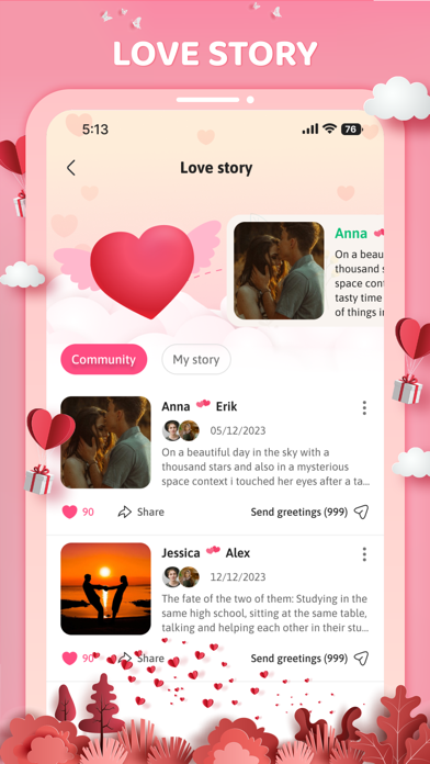 uLove: Keep couple love story Screenshot