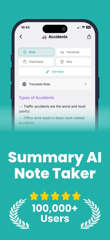 Summary AI Note Taker: Sumato Screenshot 1 of 6