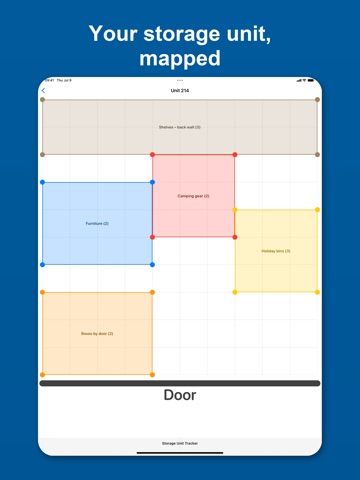 Storage Unit Tracker iPad screenshot