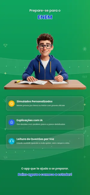 Enem 2026 Simulados com IA screenshot 1