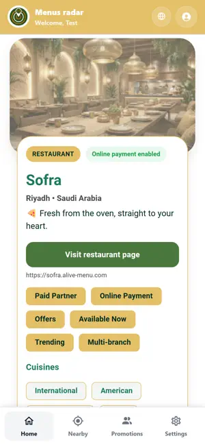Menus Radar screenshot 4