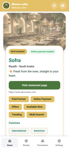 Menus Radar Screenshot 4 of 4