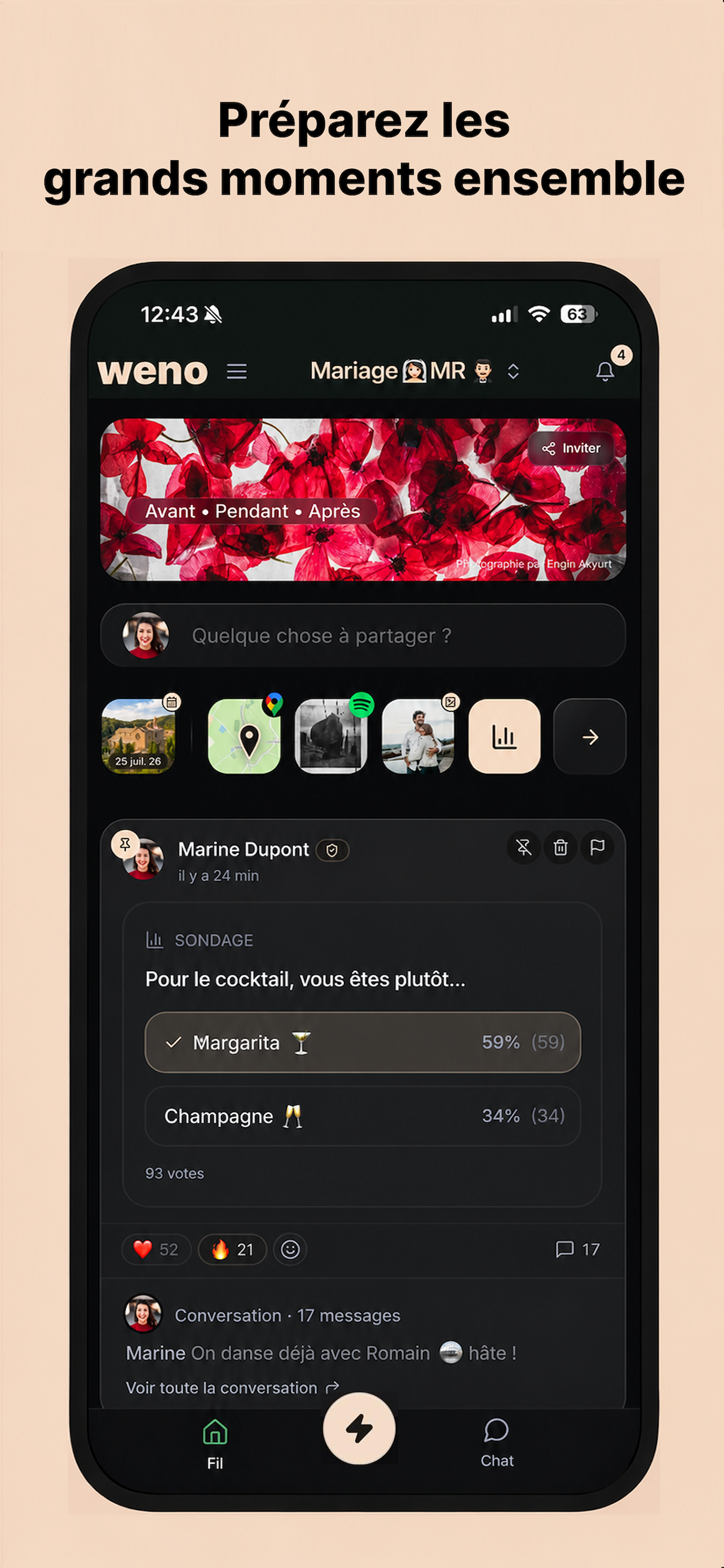 weno : faites vivre le groupe