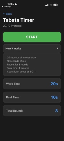 Workout Timer: PT Edition Screenshot 1 of 7