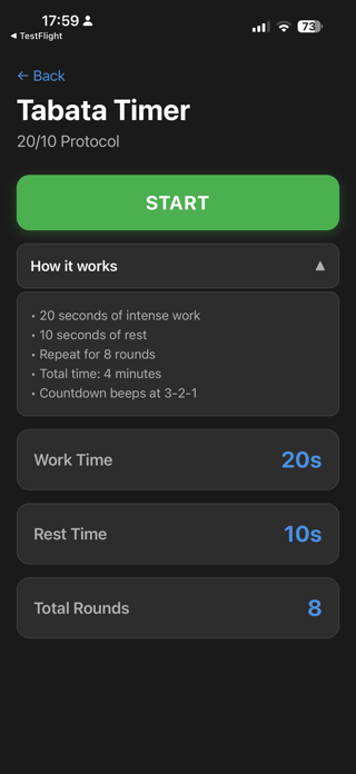 Workout Timer: PT Edition Screenshot 1 of 7