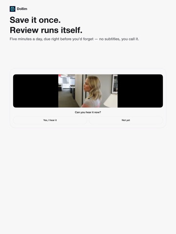 Dollim: English Shadowing iPad screenshot