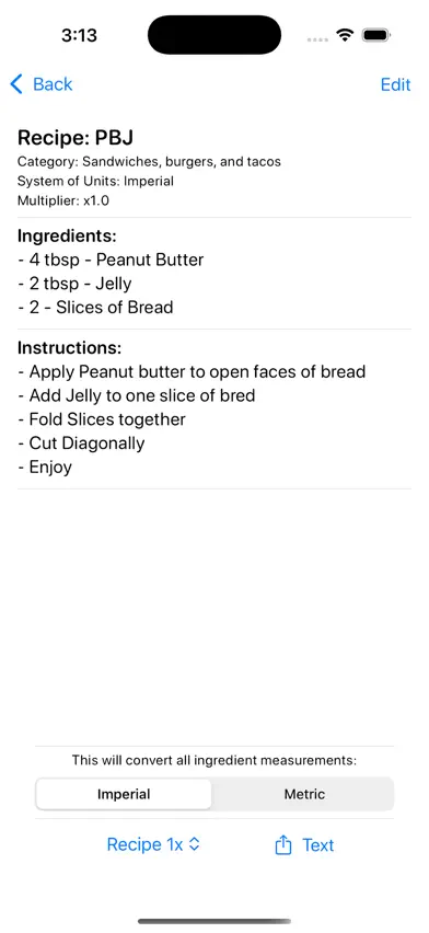 The Recipe Noteboook screenshot 2
