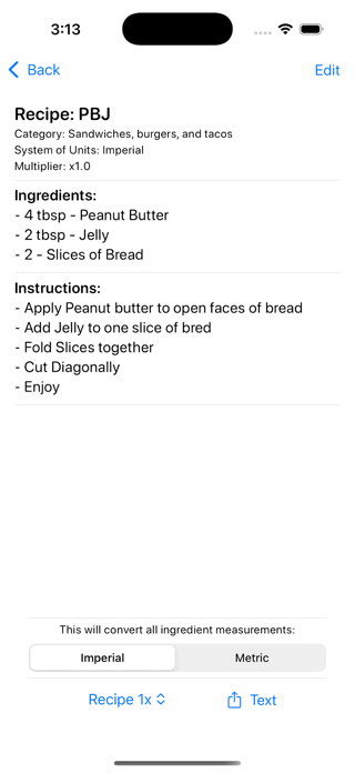 The Recipe Noteboook Screenshot 2 of 4