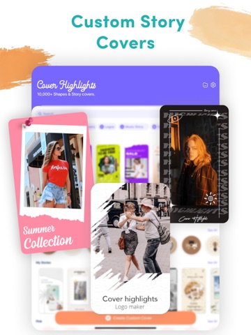 Cover Highlights · Logo maker iPad screenshot