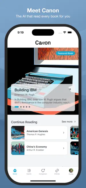 Canon - AI Reading Companion screenshot 1