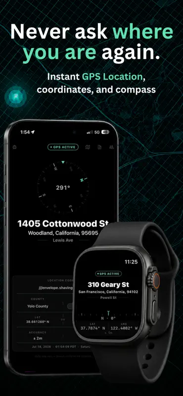 GPS Coordinates Finder: LOC8 screenshot 1 of 6