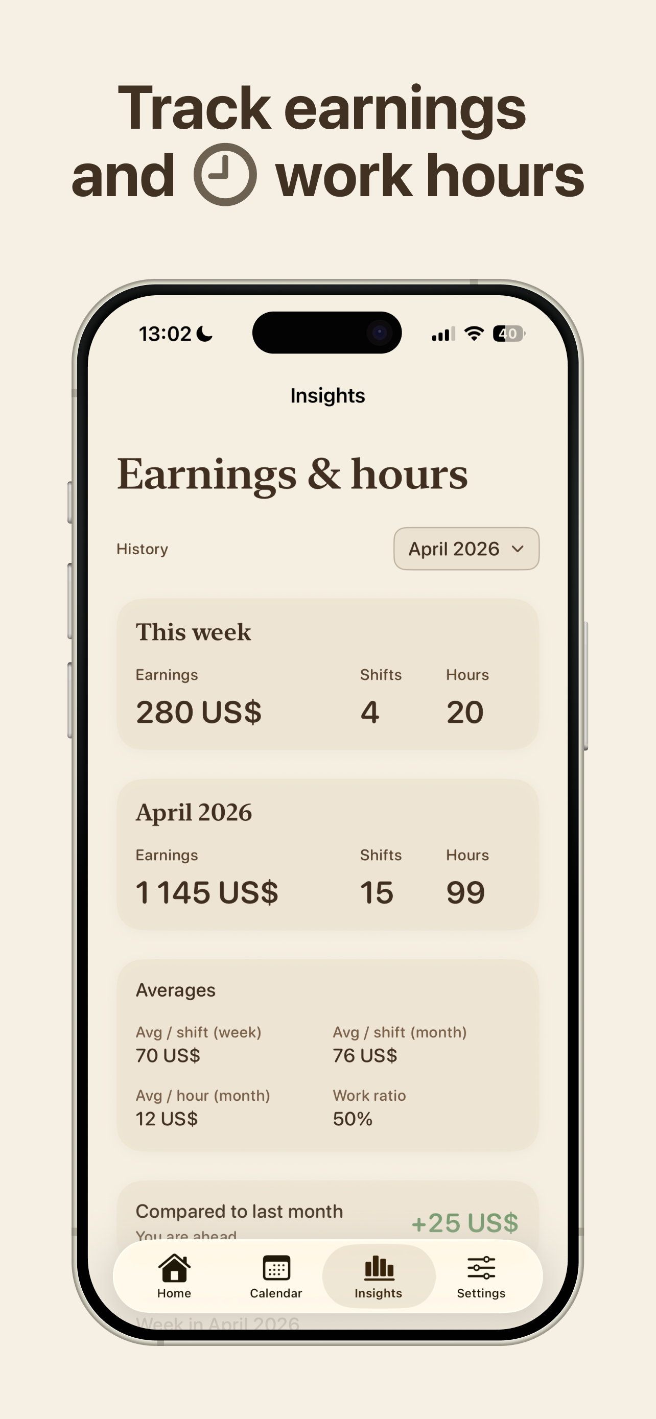 Shift Work Calendar: Plera