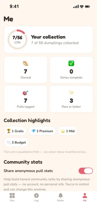 Dumpling Dex: Squishy Tracker screenshot 4 of 5