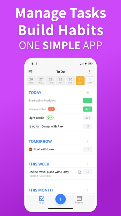 Habit & To Do List: Motidayt
