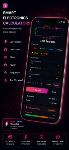Electrocalc: Circuit & Pinout Screenshot 4 of 6