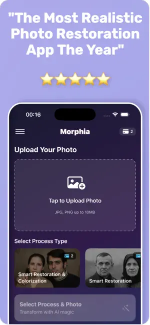 Restore Old Photos - Morphia screenshot 1
