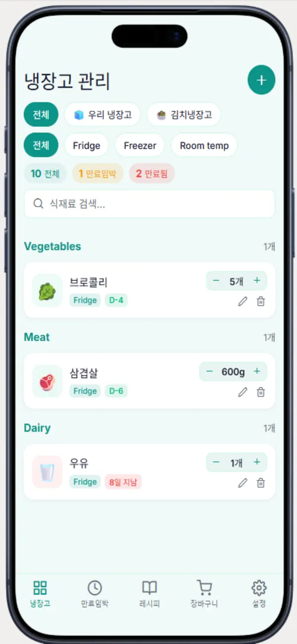 Screenshot #1 pour Fridge Manager for You