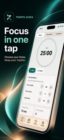 Tempo Aura: Focus Timer Screenshot 1 of 5