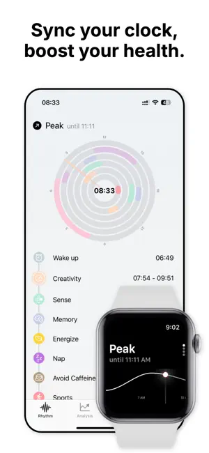BodyClock - Circadian Rhythm screenshot 1