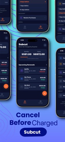 Subscription Tracker AI screenshot