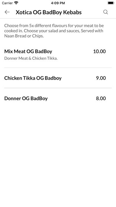 Xotica Badboy Kebabs Northwich Screenshot