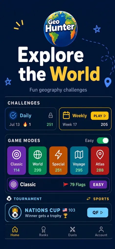 GeoHunter - Games App | MWM
