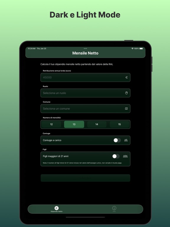 Screenshot #6 pour Calcolo Stipendio Netto