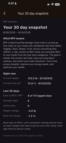 RFP Nutrition Scanner Screenshot 5 of 5