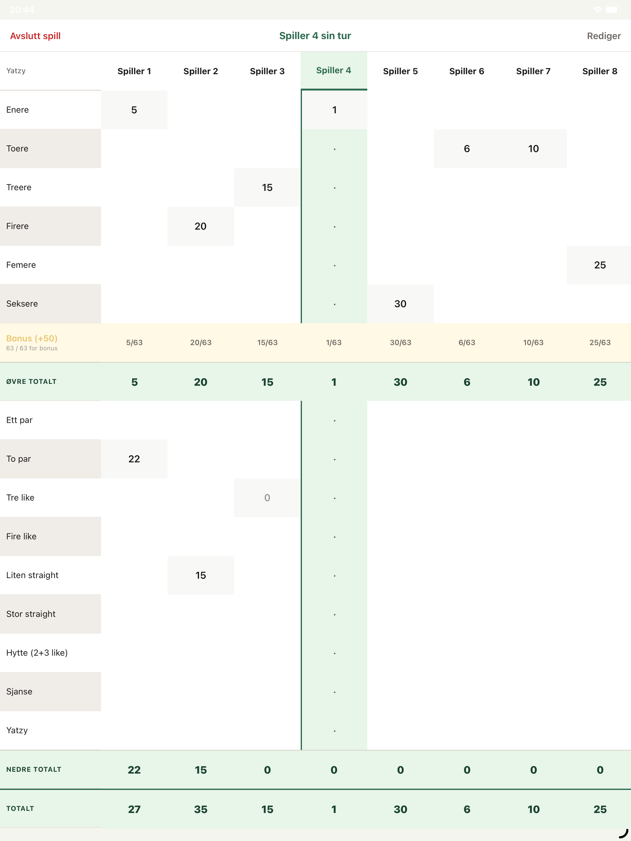 Yatzy Poeng screenshot 6