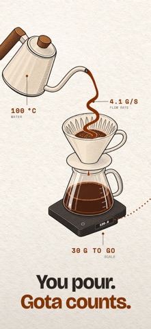 Pour Over Coffee Timer: Gota Screenshot 1 of 9