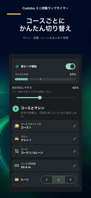 Cadoba ミニ四駆ラップタイマー screenshot 3
