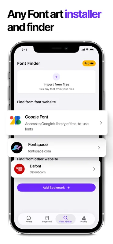 Schriftarten + App - AnyFont screenshot 4 of 9