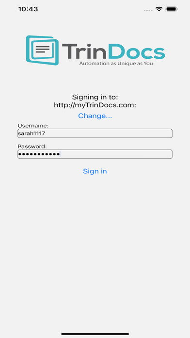 TrinDocs iPhone screenshot 3 - Business app