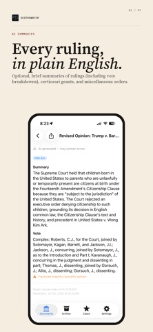 SCOTUSWatch Screenshot 2