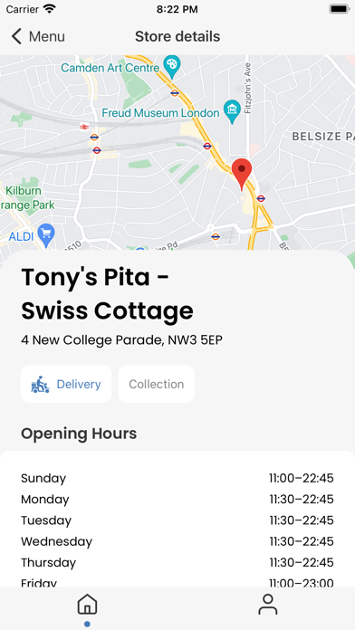 Tony's Pita London Screenshot
