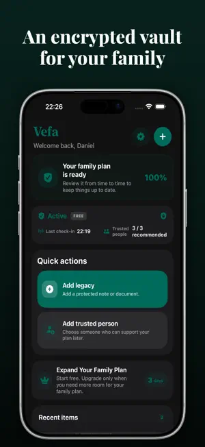 Vefa: Family Legacy Vault screenshot 1