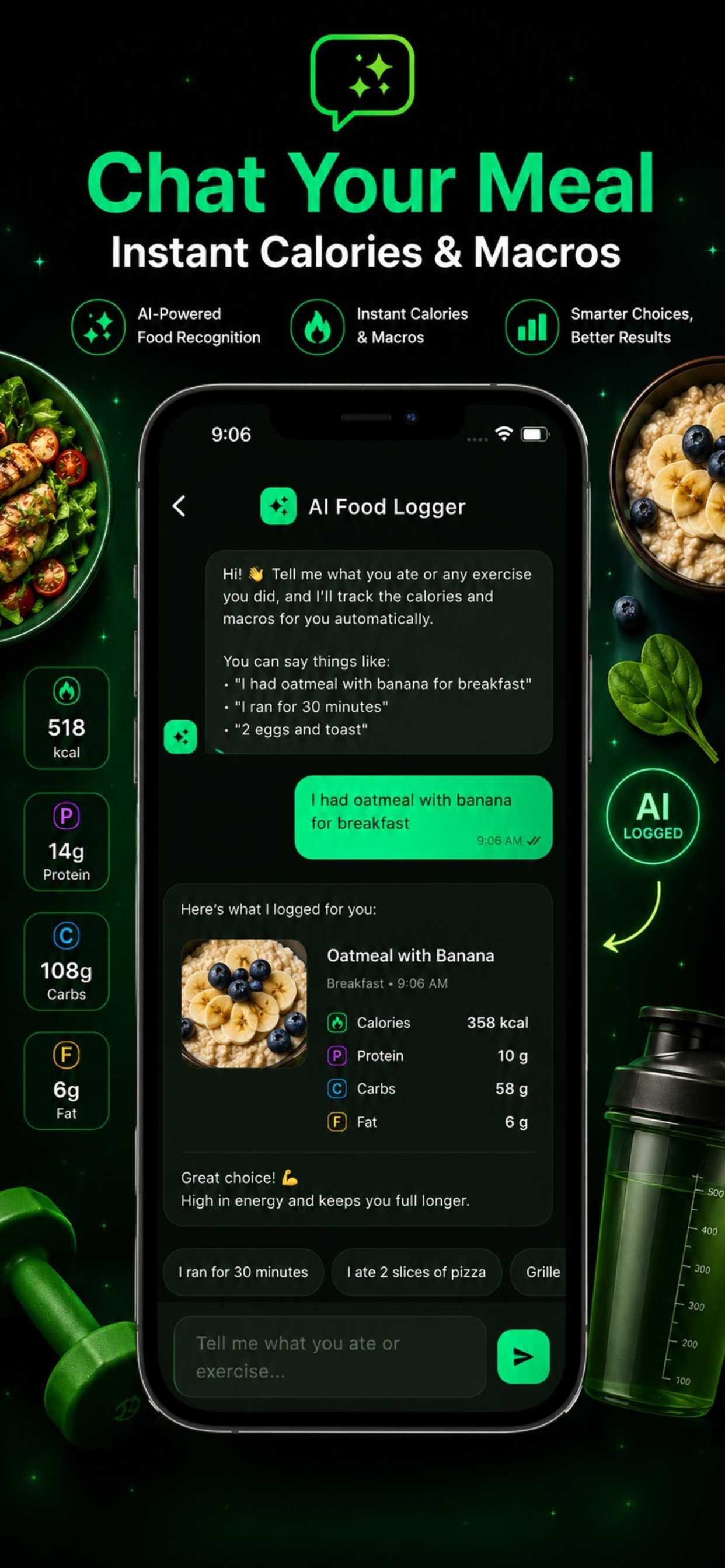 AI Calorie Counter & Macros