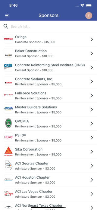 ACI Convention Screenshot 3 of 3
